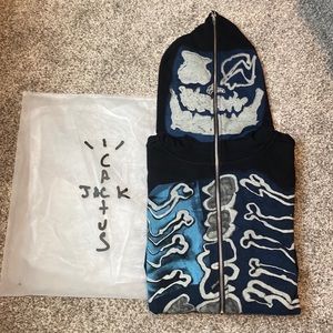 Fragment Design x Travis Scott x fragment skeleton graffiti hoodie